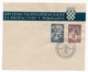 13.04.1941.YUGOSLAVIA, CROATIA, ZAGREB, FDC, COMMEMORATIVE ISSUE: CROATIAN FILATELIST SOCIETY  FOR REGIONS PROPAGANDA - FDC