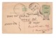 Indes Anglaises Gwalior Inde Entier Postal India Postage Avec Surcharge Cachet 1931 Balotra - 1911-35 King George V
