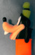 PEZ-Figur Disney  -  Orangener Goofy Mit Grüner Mütze - Pez