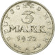 Monnaie, Allemagne, République De Weimar, 3 Mark, 1922, Berlin, TTB, Aluminium - 3 Mark & 3 Reichsmark