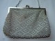 VINTAGE PETIT SAC ARGENTE  PERLES AVEC CHAÎNETTE ARGENTE TBE - Andere & Zonder Classificatie