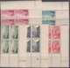 Monaco  N° 200 / 14 XX Les 15 Valeurs Croix-Rouge En Bloc De 4 Coin Daté Sans Charnière (le 201 Qq Dents Détachées) TB - Unused Stamps