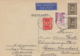 INDONESIA 1950 - 4 Fach MIF Auf LP-Karte Gel.1950 V. Makassar? > Graz - Indonesia