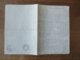 DOUAI LE 15 NOVEMBRE 1842 Fx. PLANCKAERT Jne OFFRE DE SERVICE DETAIL DES PRIX DE VINS BORDEAUX BOURGOGNE VINS VIEUX CACH - Documentos Históricos