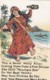 Molly Ailau Poem Hawaiian Woman Drinks Gin, C1900s Vintage Private Mailing Postcard - Altri & Non Classificati