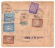 1922 CZECHOSLOVAKIA TO SARAJEVO,BOSNIA,JUDAICA,YUGOSLAVIA,PARCEL CARD,ISIDOR A.M.DANON,POSTAGE DUE,REVENUE STAMP, - Covers & Documents