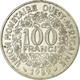 Monnaie, West African States, 100 Francs, 1989, TTB, Nickel, KM:4 - Côte-d'Ivoire
