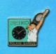 1 PIN'S  //   ** TENNIS / ROLAND GARROS / MONTRE SEIKO ** - Tennis