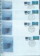 Australian 1990 Antarctic USSR Joint Issue Set Of 2 & MS On All 4 Base Set Of 8 FDC 's Official Unaddressed - FDC