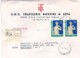 1974-busta Raccomandata Con Intestazione Commerciale Affrancata Coppia L.90 Europa - 1971-80: Storia Postale