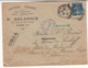 Guerre 1914/18   Enveloppe De   FRANCE  Vers La Russie    1916     Timbre Avec Perforation  Cachet Censure  2 Scan - 1. Weltkrieg 1914-1918