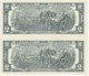 PAREJA CORRELATIVA DE ESTADOS UNIDOS DE 2 DOLLARS DEL AÑO 2009 SERIE L (BANK NOTE) SIN CIRCULAR-UNCIRCULATED - Billetes De La Reserva Federal (1928-...)