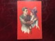 Couple D'amoureux-fond Rouge--Sergio Bompard-( My Ref SB3) - Bompard, S.