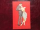 Couple D'amoureux-fond Rouge--Sergio Bompard-( My Ref SB4) - Bompard, S.