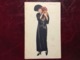 Jeune Femme Robe Longue & Chien--Giovanni Nanni-(my Ref JN2)-1919 - Nanni