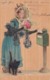 CPA 1908  - Illustrateur -  Fantaisie - Femme Postant Un Courrier - Chat  (LOT PAT 89) - Femmes