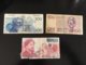 Lot De 3 Billets Belges Ayant Servi - Altri & Non Classificati