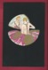 Lyett. Illustration Art Déco.  Aquarelle, Pochoir Sur Fond Noir, Genre Velours. Femme Girl. Miroir.  N°4394. 2 Scans. - Other & Unclassified