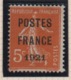 Delcampe - PREOBLITERES - 1920 / 22 - Type  Semeuse -  Surchargés ( Série Complète ) - 1893-1947