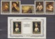 USSR 20.03.1984 Mi # 5363-67 Bl 171, English Masters' Paintings From The Hermitage, MNH OG - Nuevos