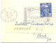 PERFORÉ C.L. CRÉDIT LYONNAIS Sur GANDON 15 F. YT 886 - OMec SECAP VOIRON ISERE 13-12-1951 Env. Format 87x66mm - Autres & Non Classés