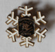 Broche Ancienne Ski Courmayeur M. 1224 Alpinisime - Sports D'hiver