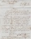 LAC PARIS Cachet Bleu 3/6/1845 Taxe Manuscrite à Marquis De Puylaroque Montauban Tarn Et Garonne Cachet Fleuron - 1801-1848: Precursors XIX