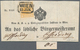 Österreich: 1850, 1 Kreuzer Orange, Handpapier Type Ib, Auf Kompletter Drucksachen-Schleife Von “WIE - Briefe U. Dokumente