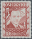 Österreich: 1936, 10 Schilling Freimarke "Bundeskanzler Dr. Engelbert Dollfuß". Diese Marke Wurde Im - Briefe U. Dokumente