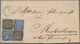 Baden - Marken Und Briefe: 1860/61: 1 Kr Schwarz Und 3 Kr Ultramarin, Jeweils Zwei Exemplare, Entwer - Autres & Non Classés