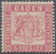 Baden - Marken Und Briefe: 1862, 3 Kreuzer Rosa, Gezähnt K 13 1/2, Ungebraucht. Allseits Vollständig - Autres & Non Classés