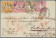 Württemberg - Marken Und Briefe: 1865: 18 Kr Orangegelb Zusammen Mit 2 X 3 Kr Rosa Sowie 9 Kr Fahlbr - Autres & Non Classés