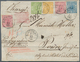 Württemberg - Marken Und Briefe: 1869: 1 Kreuzer Gelbgorange Zusammen Mit 1 Kr Gelbgrün, 2x 3 Kr Ros - Other & Unclassified