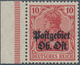 Deutsche Besetzung I. WK: Postgebiet Ober. Ost: 1916: 10 Pfg Dunkelrot, Einwandfrei Postfrisch Mit L - Occupation 1914-18