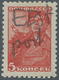Dt. Besetzung II WK - Estland - Nüggen (Nöo): 1941, 5 K Bräunlichrot Freimarke "Werktätige", Mit Han - Occupation 1938-45