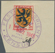 Dt. Besetzung II WK - Frankreich - Festung Lorient: 1945, 5 Fr Freimarkenausgabe "Provinzwappen: Lor - Occupation 1938-45