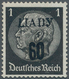Dt. Besetzung II WK - Russland - Ljady: 1941, 60 K Auf 1 Pf Schwarz Freimarke Hindenburg, Mit Schwar - Occupation 1938-45