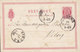 Denmark Postal Stationery Ganzsache Entier 8 Øre Wappen HORSENS 18?? To VIBORG (Arr. Cds.) (2 Scans) - Interi Postali