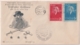 1950-FDC-108 CUBA REPUBLICA 1950 FDC ENRIQUE COLLAZO BLACK CANCEL PAIR INDEPENDENCE WAR. - Unused Stamps