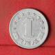 YUGOSLAVIA 1 DINAR 1953 -    KM# 30 - (Nº32435) - Yougoslavie