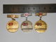 USSR 1970 RED CROSS BLOOD DONOR 3 BADGES OF 1, 2 AND 3 CLASS 48 - Geneeskunde