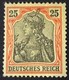 1902 Germania Ohne Wasserzeichen Mi.73*) BPP-geprüft - Ungebraucht