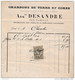 Facture De CHARTRES Rue D' Amilly  Charbons De Terre Et Cokes DESANDRE En 1881 - 1800 – 1899