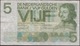 NETHERLANDS - 5 Gulden 1966 P# 90 Europe Banknote - Edelweiss Coins - 5 Gulden