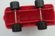 Vintage VINYL TOY CAR : Maker FLEXI TOYS SWEDEN -  Red Fire Truck  9.00cm - 1980-90's - Rubber - Autres & Non Classés