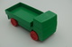 Vintage VINYL TOY CAR : Maker WADER SPIELEN & ERLEBEN GERMANY - Green Truck - 9.00cm - 1980-90's - Rubber - Autres & Non Classés