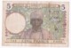 Banque De L'Afrique Occidentale 5 Francs 2 - 04 - 1939, Alphabet 7.6122 N° 742 - États D'Afrique De L'Ouest