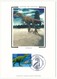 FRANCE - 4 Cartes /Soie - Regards Sur La Nature - PARIS 17-06-2000 - Papillon, Tulipa Lutea, Allosaure, Girafe Réticulée - Cartas & Documentos