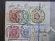 GB Kolonie Uganda Beleg Mit 5 Marken Stempel Mombasa Registered Mail Mombasa British East Africa Per SS Prinzregent Luit - Herrschaften Von Ostafrika Und Uganda