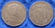 CHILE - 50 Pesos 1998 KM# 219.2 Monetary Reform (1975) America - Edelweiss Coins - Chile